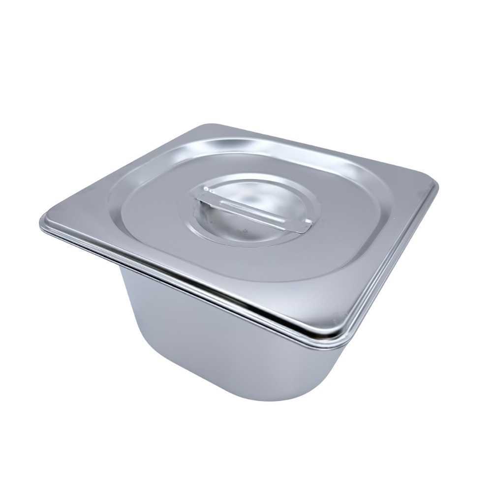Khay GN inox 304 kèm nắp