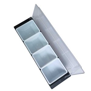 Khay topping nhựa 4 ngăn