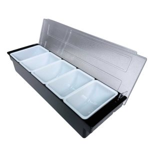 Khay topping nhựa 5 ngăn