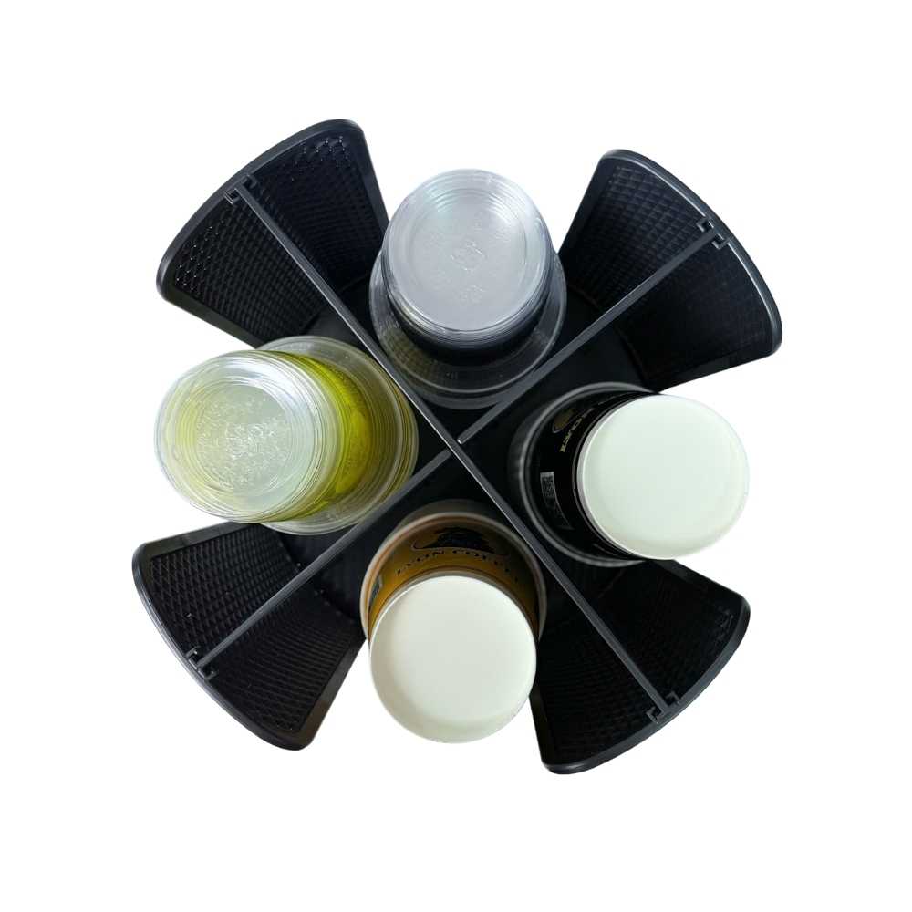 Khay úp ly xoay 4 ngăn - Ảnh 4