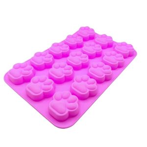 Khuôn silicon chân mèo 15 ô