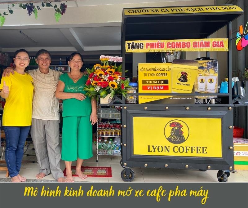 Mô hình kinh doanh mở xe cafe pha máy nhượng quyền dưới 100 triệu