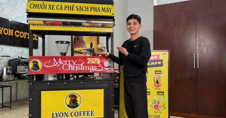 Kinh doanh xe cafe pha máy mang đi