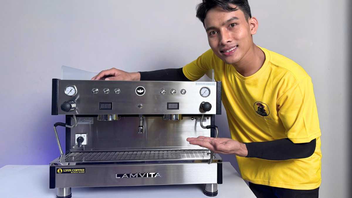 máy pha cà phê Lamvita LSD 2 Group cũ công suất lớn cho quán
