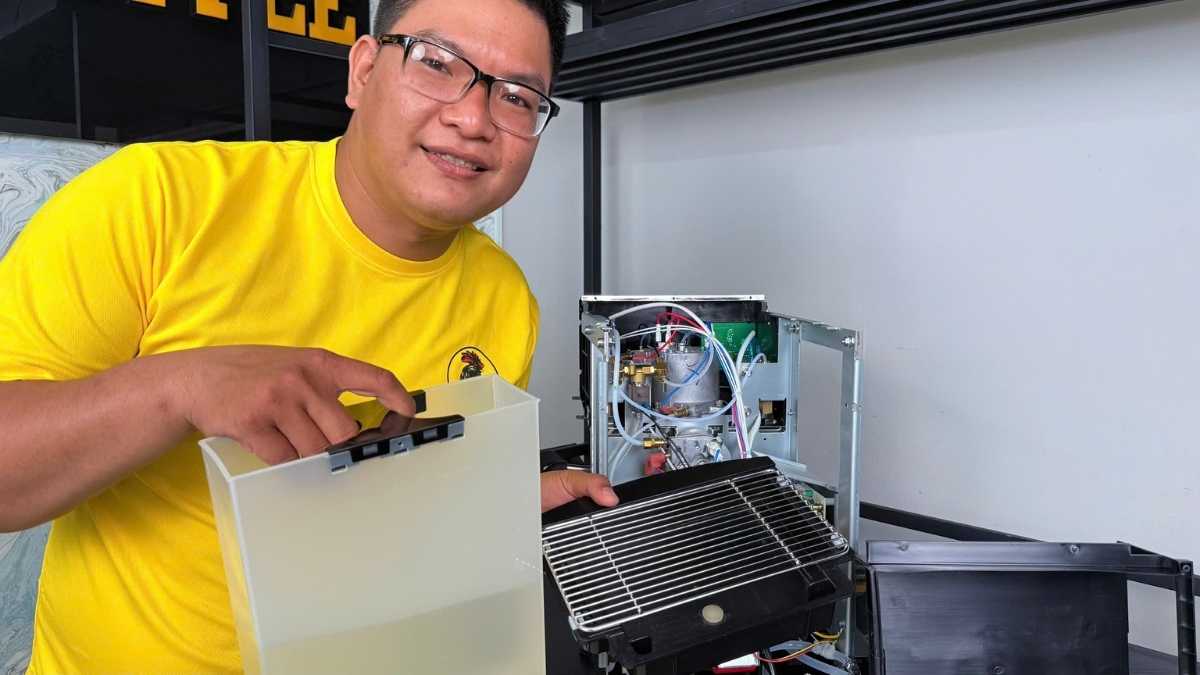 Barista Lyon Coffee hướng dẫn vệ sinh & thay khay Gemilai thực tế