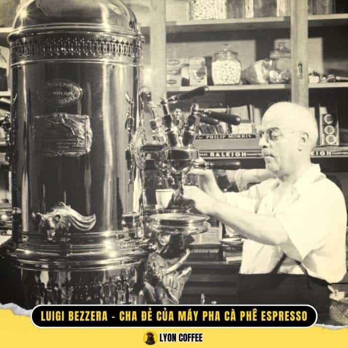 Luigi Bezzera Cha c a may pha ca phe Espresso