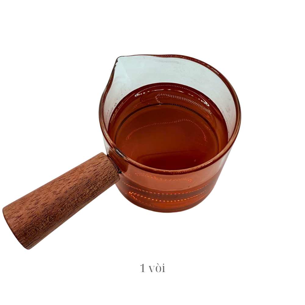 Ly đong espresso bằng thuỷ tinh cán gỗ - Ảnh 9