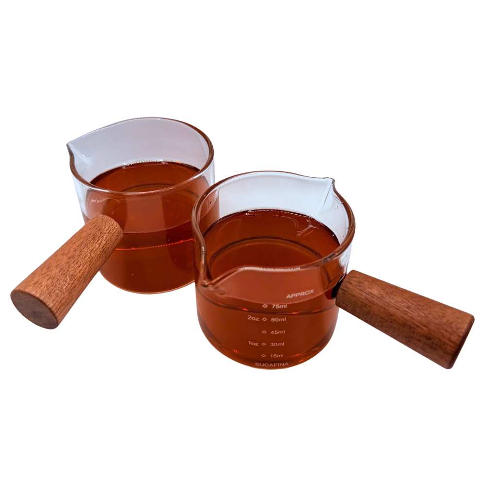 Ly đong espresso bằng thuỷ tinh cán gỗ - Ảnh 8