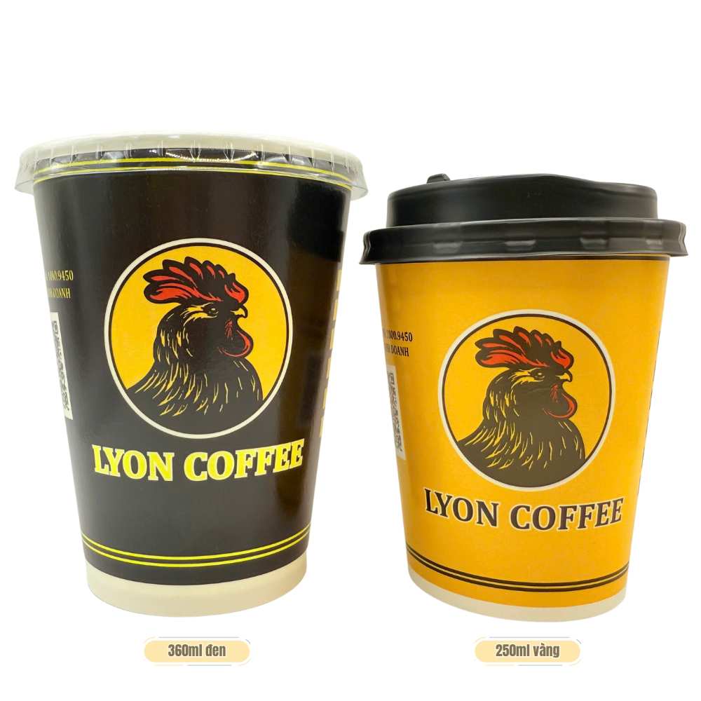 Ly giấy mang đi 250ml 360ml - Giấy tráng PE 2 lớp an toàn - Ảnh 7