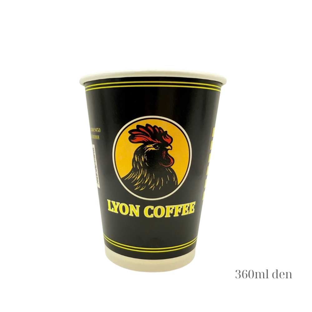 Ly giấy mang đi 250ml 360ml - Giấy tráng PE 2 lớp an toàn - Ảnh 6
