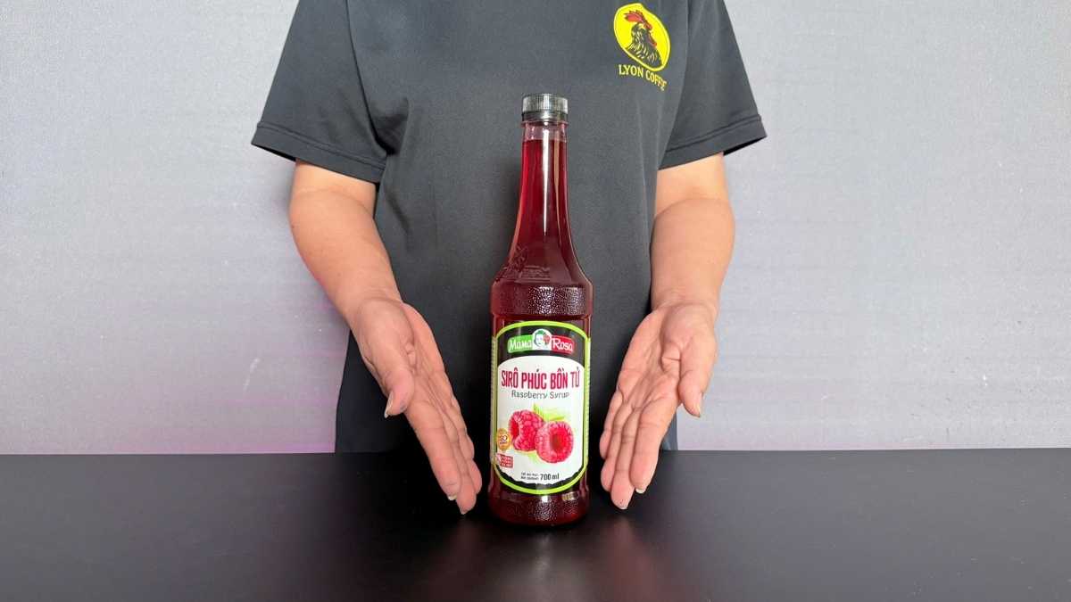 Sirô Mama Rosa Phúc Bồn Tử chai siro hương raspberry tự nhiên cho đồ uống