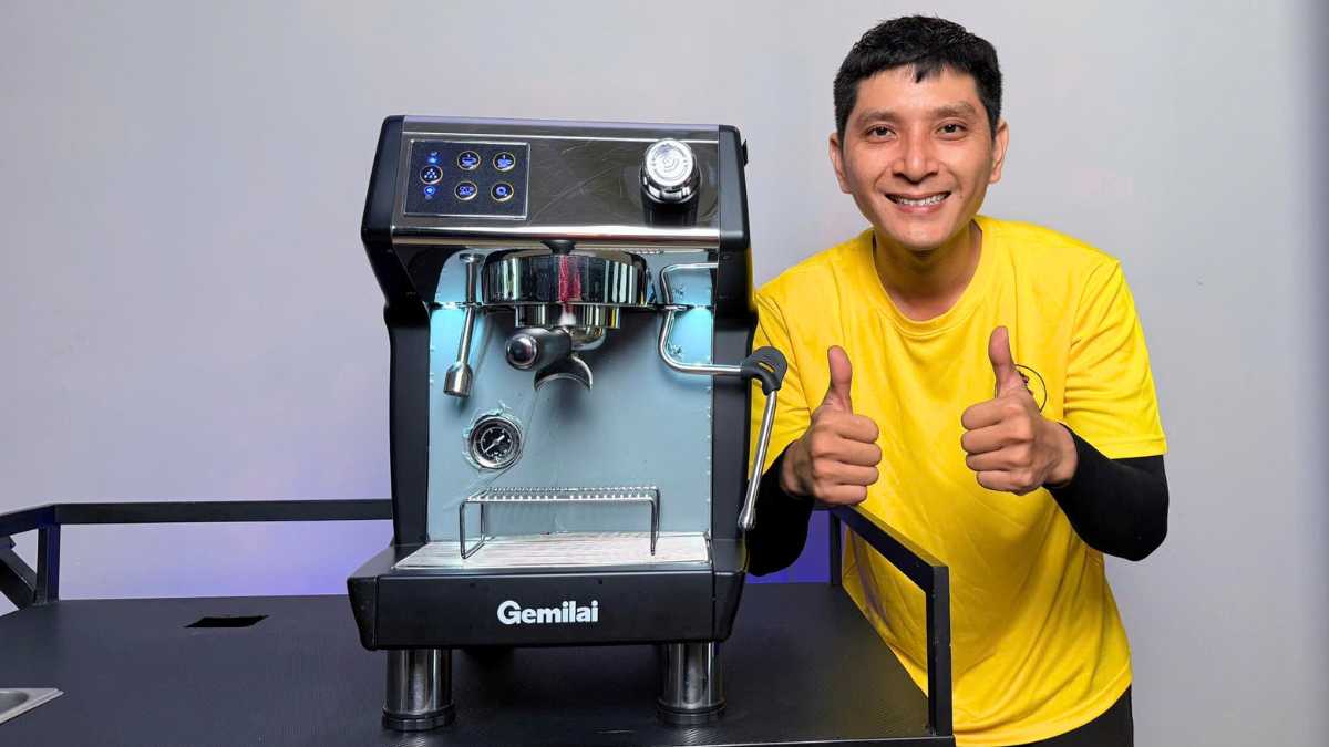 Máy pha cafe Gemilai CRM 3200B cũ