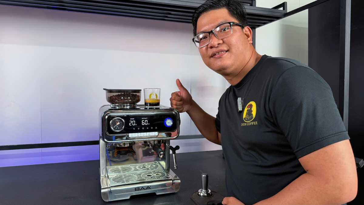 Máy pha cà phê BAA 969 phù hợp quán nhỏ 100 ly/ngày