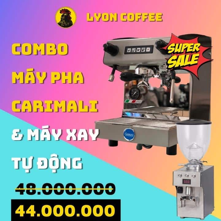 Giá mua combo máy pha cà phê Carimali Pratica E1 1 group
