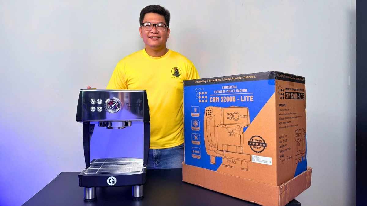 máy pha cà phê Gemilai CRM 3200B Lite với tính năng PID volumetric pre-infusion