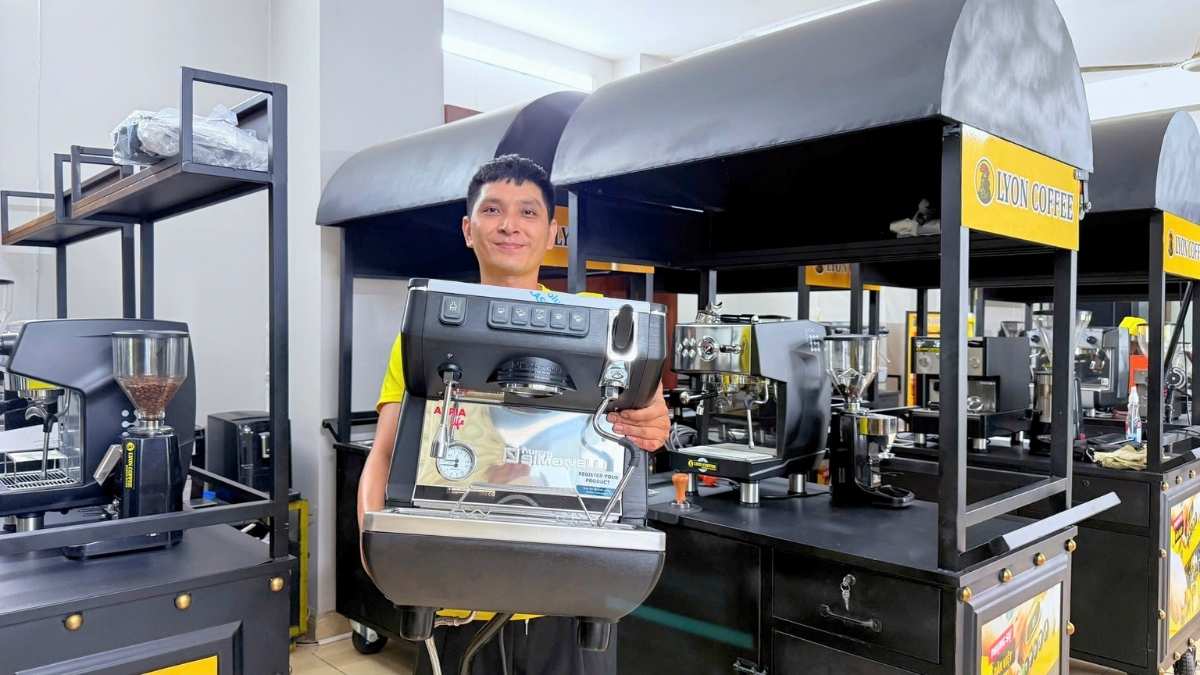 thân inox Appia Life 1 Group nhỏ gọn cho quầy bar