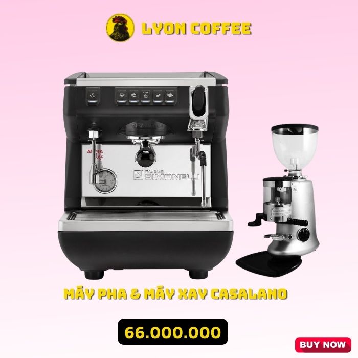 Giá mua combo máy pha cà phê và máy xay