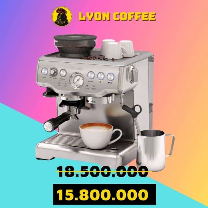 Giá máy pha cà phê Breville 870 XL bao nhiêu tiền - Lyon Cafe