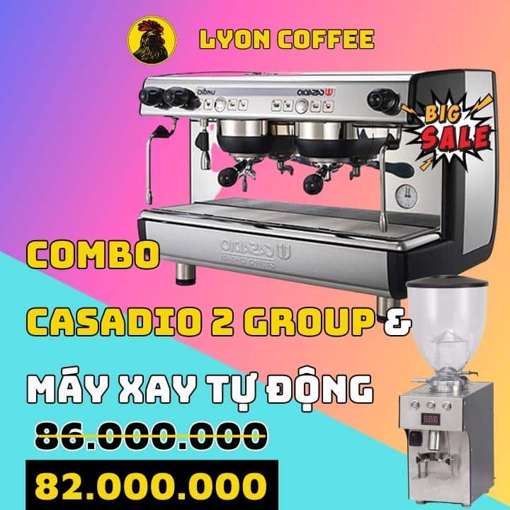 Giá mua combo máy pha cafe Casadio Undici A2 2 Group