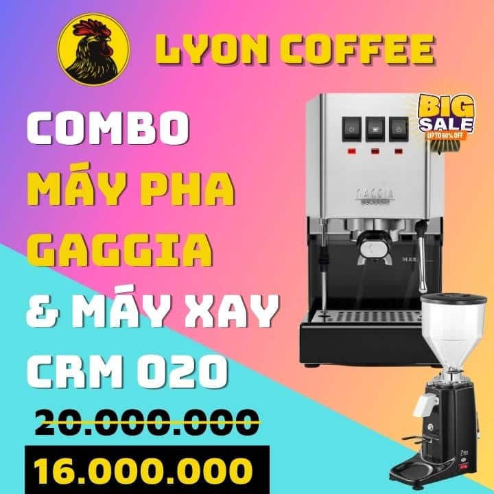 Giá mua combo máy pha cà phê Gaggia Classi Pro bao nhiêu tiền