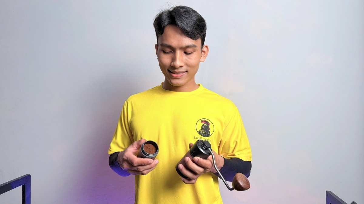 Burr titan 40mm máy xay cà phê cầm tay iCafilas bền bỉ