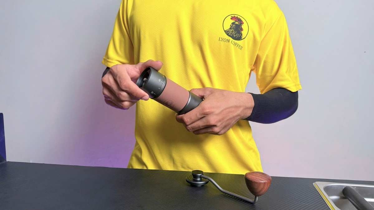 Máy xay cà phê cầm tay iCafilas chỉnh 5 cấp độ mịn