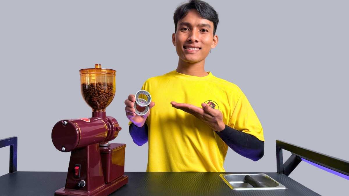 Máy xay cà phê Eagle 600N motor 50W burr phẳng 60mm thép