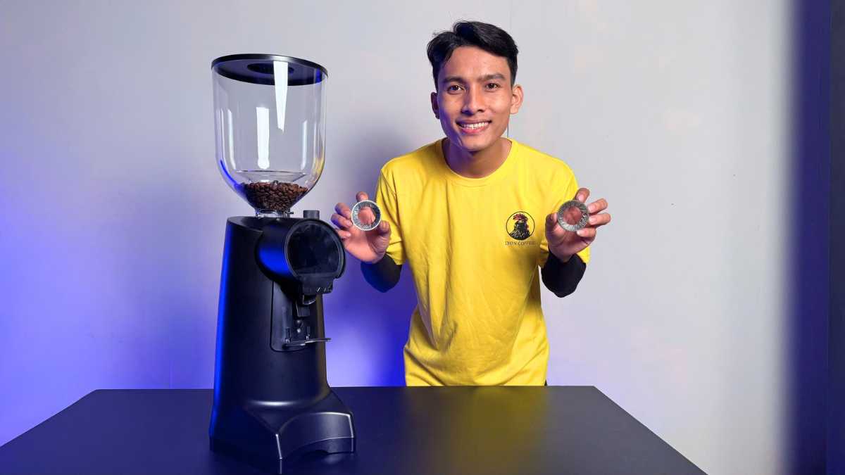 Burr 75mm máy xay Eureka Firenze 75 so với Fiorenzato và Mazzer