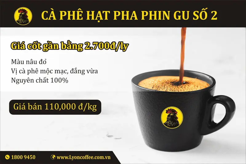 Số 2 Filterkaffee-Kaufen Sie köstlichen reinen Röstkaffee, wo Sie ihn bekommen und verkaufen Sie ihn gut in Ho-Chi Minh-Stadt Hanoi Da Nang