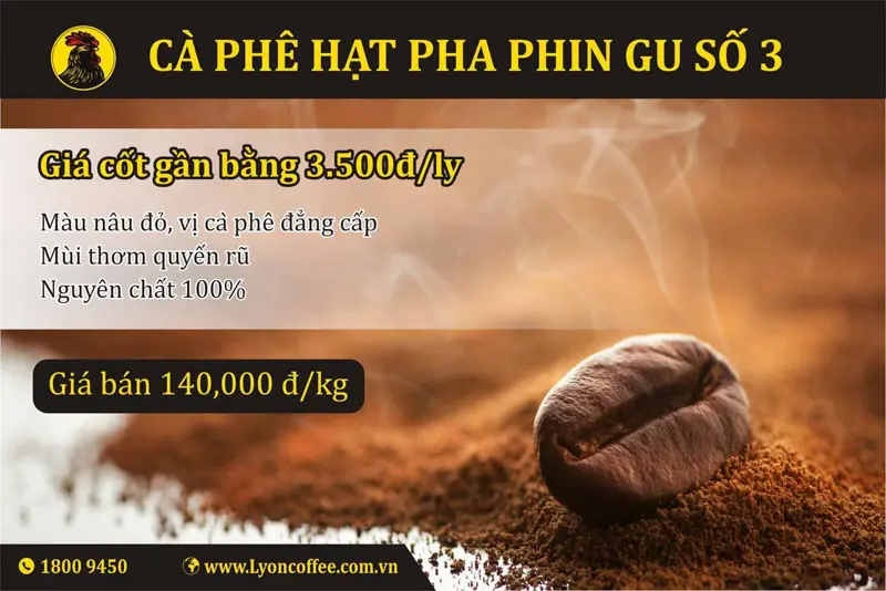 No 3 Filterkaffee-Kaufen Sie köstlichen reinen Röstkaffee, wo Sie ihn bekommen und verkaufen Sie ihn in Ho-Chi Minh-Stadt Hanoi Da Nang