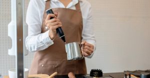 Máy đánh tạo bọt cafe cầm tay sạc điện