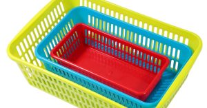 Rổ nhựa chữ nhật giá rẻ, bền, tiện lợi cho quán cà phê