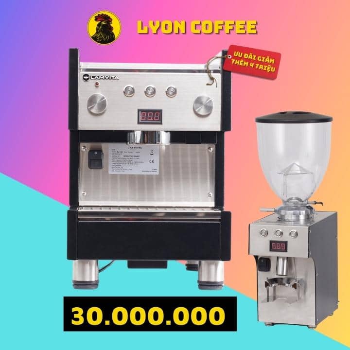 Máy pha cà phê dành cho quán nhỏ trọn bộ 30 triệu