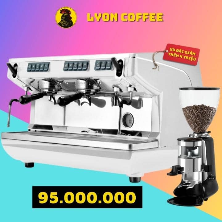 công ty bán combo máy pha cà phê Nuova Simonelli Appia Life và máy xay cafe HC600