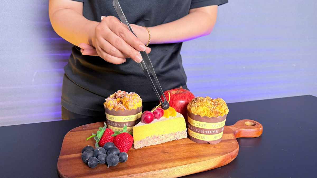 Nhíp gắp decor dùng cho bánh buffet và trái cây