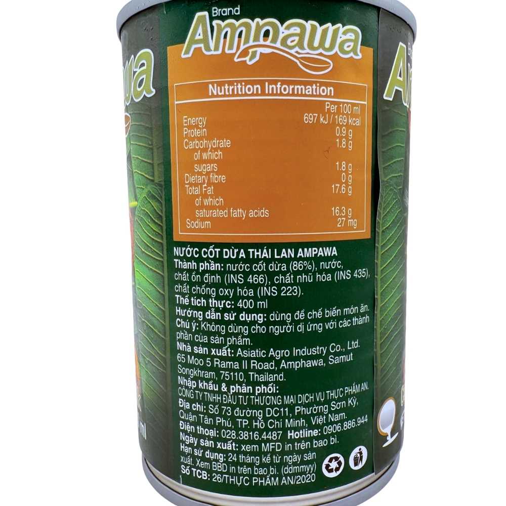 Nước cốt dừa Ampawa 400ml – Ampawa Coconut Milk giá tốt nhất - Ảnh 4
