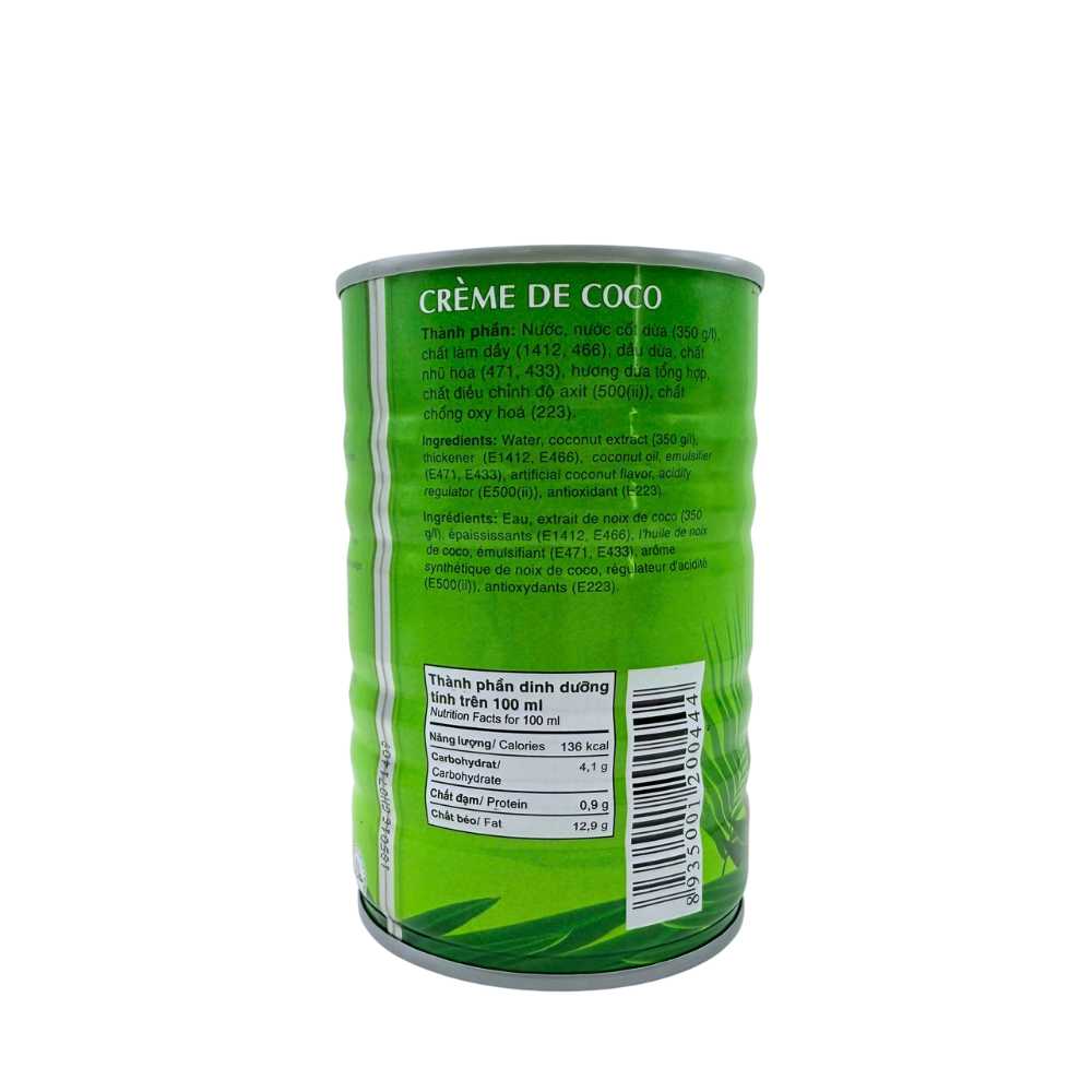 Nước Cốt Dừa Wonderfarm 400ml – Wonderfarm Coconut Cream - Ảnh 3