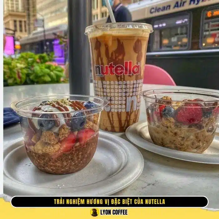 Review hình ảnh không gian và menu quán Nutella Cafe ở Chicago