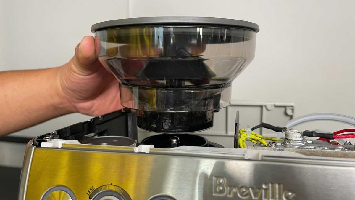 Phễu chứa hạt Breville 870 878 bằng PC trong suốt – khóa xoay bền