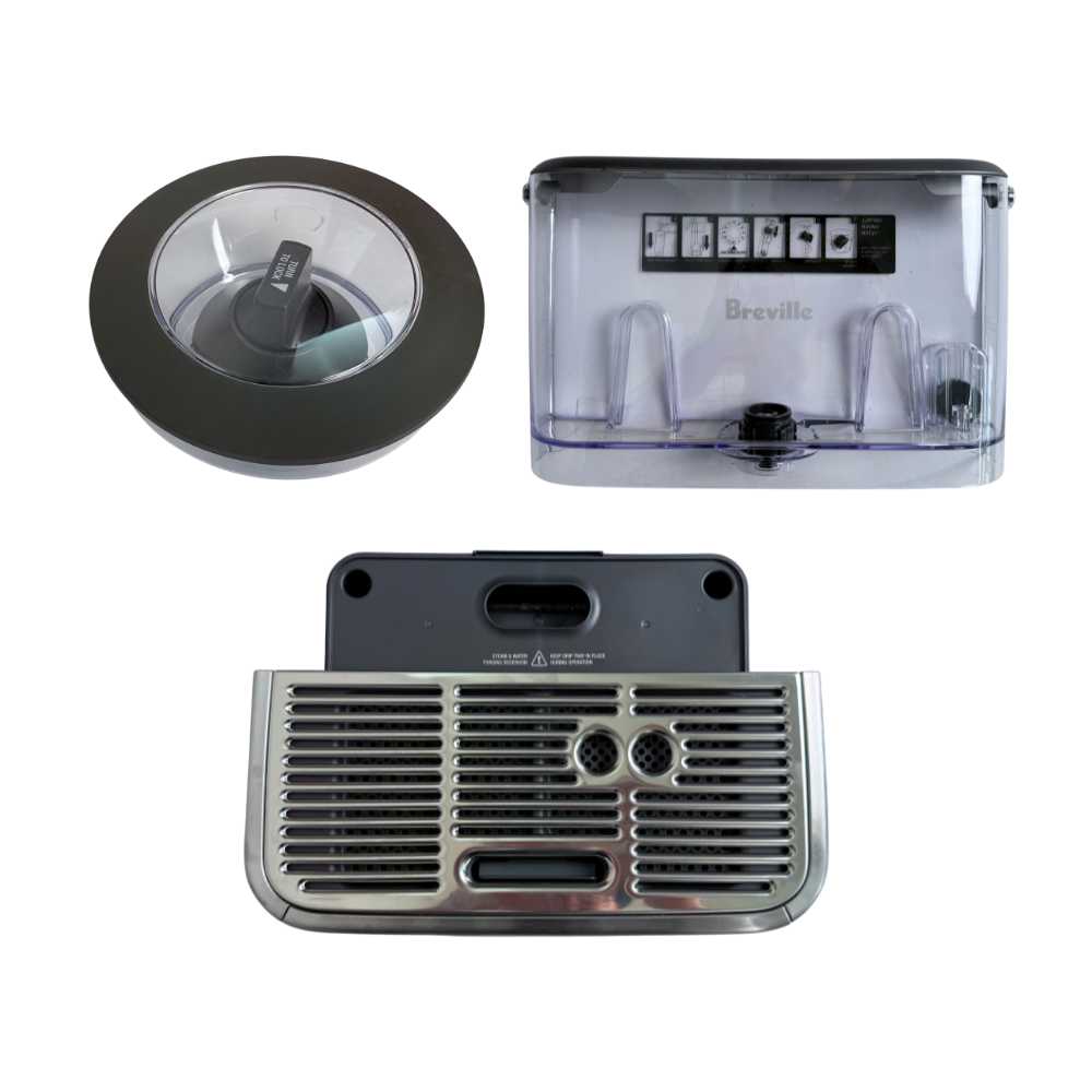 Phễu chứa hạt, khay hứng nước & bình chứa máy pha cà phê Breville