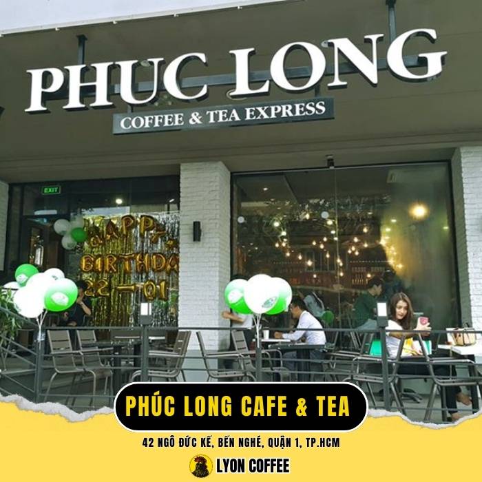 Phúc Long Cafe & Tea - Quán cafe mua mang về gần đây ở Sài Gòn