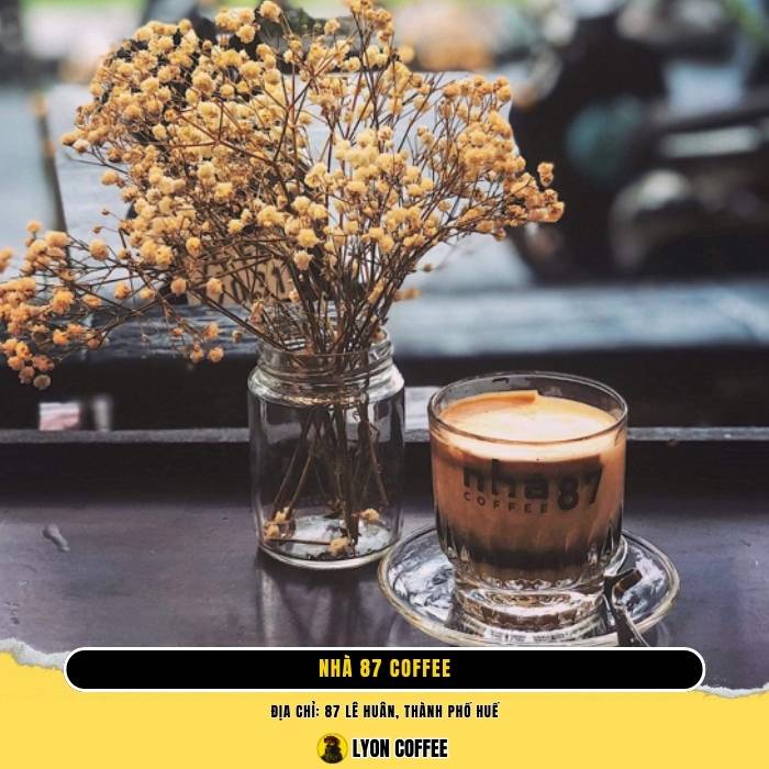 Nhà 87 Coffee - Quán cafe muối ngon ở Huế