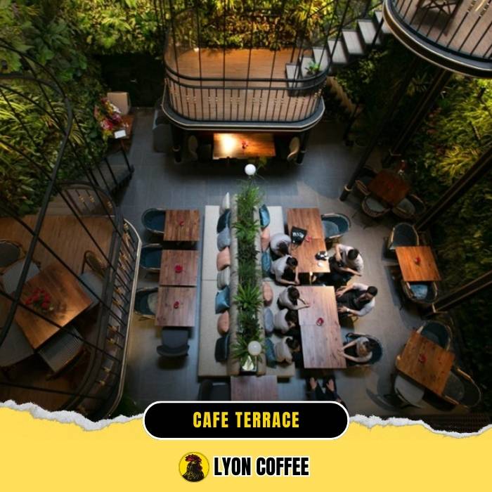 Cafe Terrace - Quán cà phê đẹp lãng mạn ở Sài Gòn