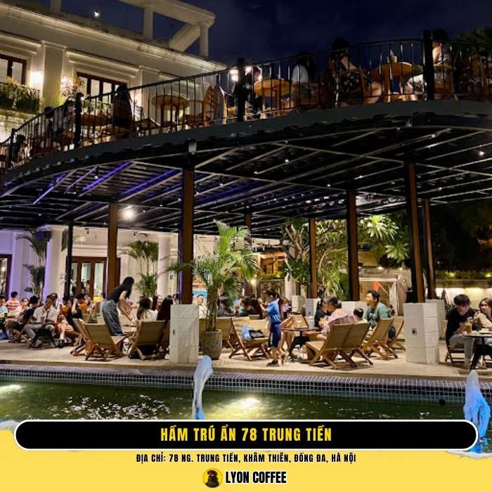 Cafe Hầm Trú Ẩn 78 Trung Tiền - Top quán cà phê đẹp ở Hà Nội