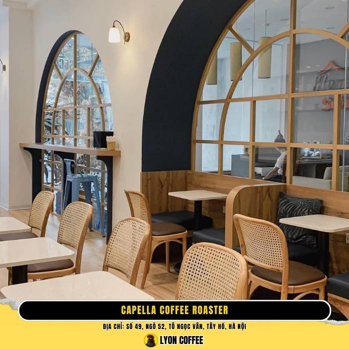 Capella Coffee Roaster - Top các quán cafe view đẹp chill ở Hồ Tây