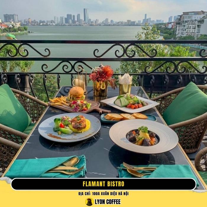 Flamant Bistro - Địa điểm quán cafe view đẹp chụp hình ở Hồ Tây