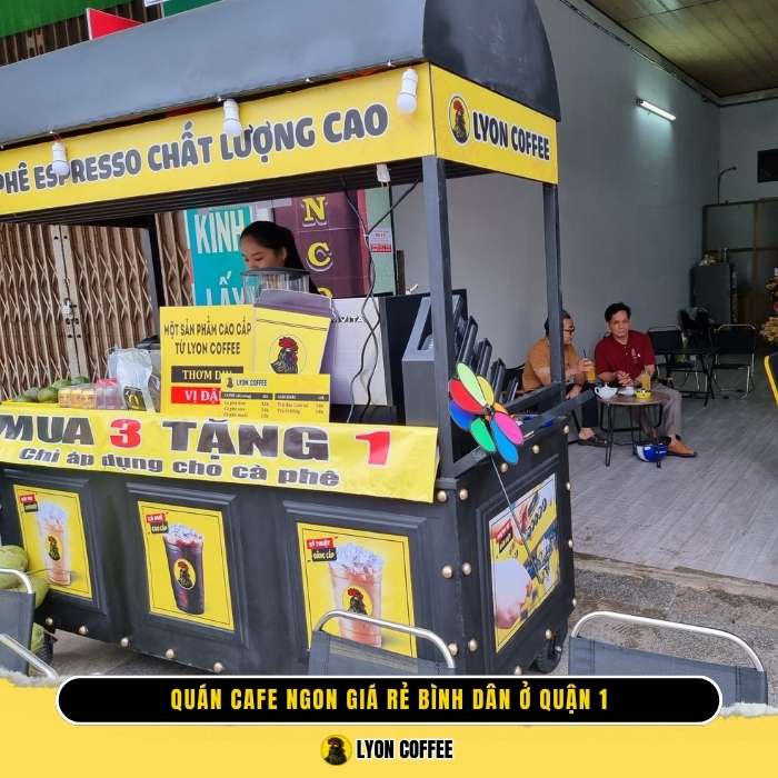 Cafe hạt nguyên chất Đa Kao ở Quận 1