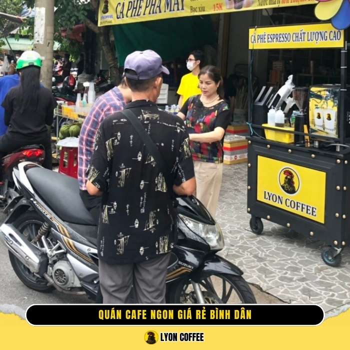 Cafe pha máy Đường 3 Tháng 2