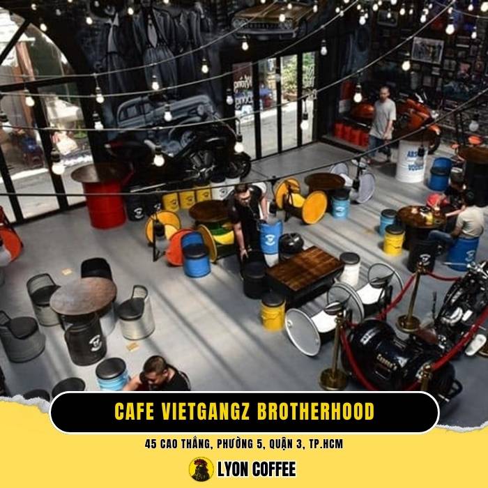 Cafe Vietgangz Brotherhood - Quán cafe quận 3 yên tĩnh