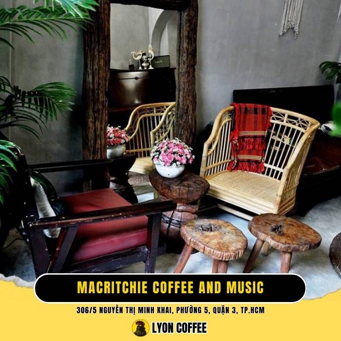 Macritchie Coffee and Music - Quán cafe quận 3 đẹp yên tĩnh